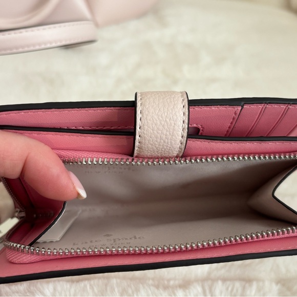 BRAND NEW Kate Spade Pinch Crossbody Shoulder Bag, Medium Wallet & Keychain Set - Picture 8 of 16